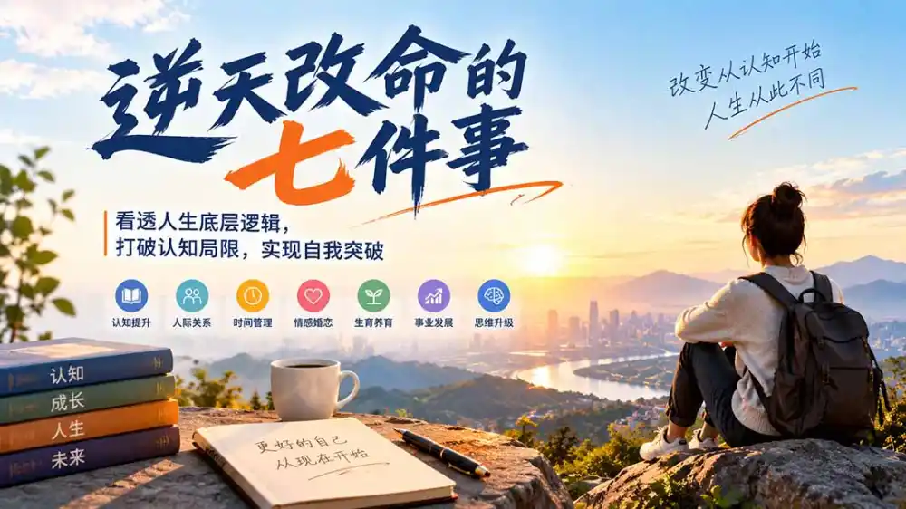 付费文章:逆天改命的七件事,看透人生底层逻辑,打破认知局限,实现自我突破 付费文章:逆天改命的七件事,看透人生底层逻辑,打破认知局限,实现自我突破