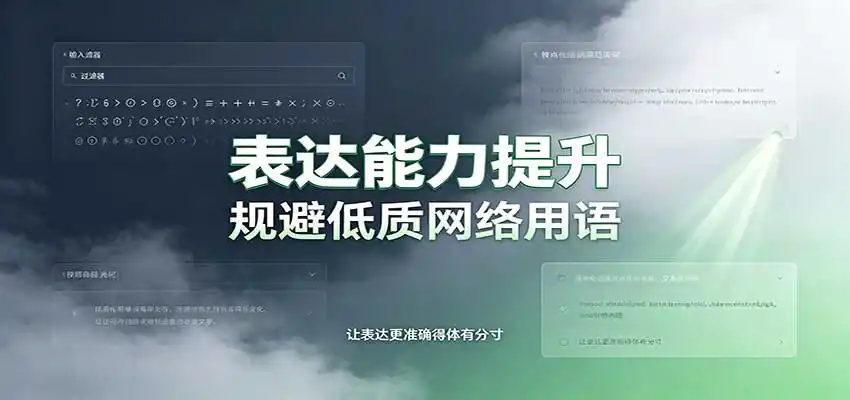 表达能力提升：语言塑造思想逻辑，规避低质网络用语，强化心智感知-百盟网