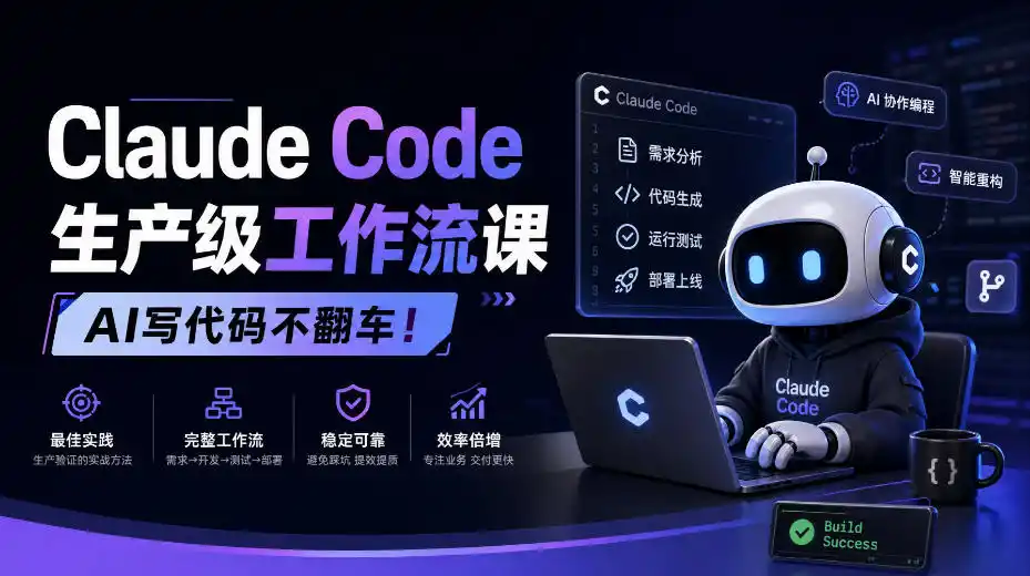 Claude Code生产级工作流课，AI写代码不翻车！【原创双语字幕】-百盟网