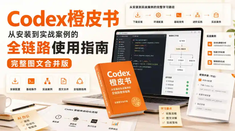 Codex橙皮书，从安装到实战案例的全链路使用指南，完整图文合并版-百盟网