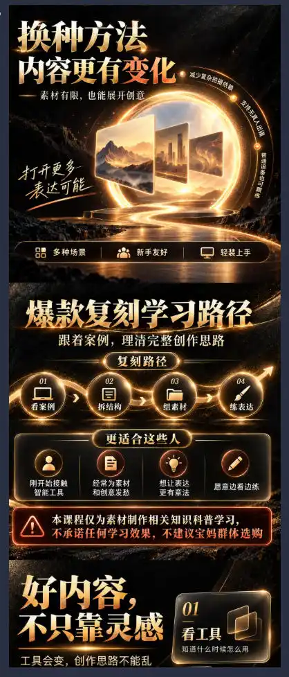 素材制作知识课，爆款复刻Codex短视频自动化，从素材拆解到创意表达，让AI自动“干活”，而不是只会回答问题-百盟网