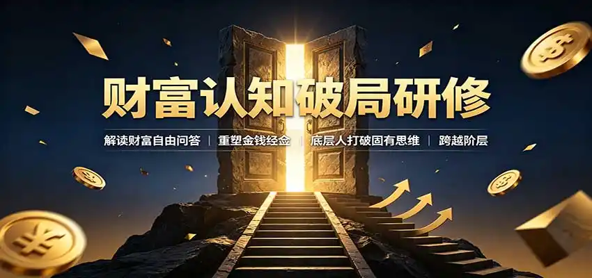 财富认知破局研修：解读”孙割”，重塑金钱观念，底层人打破固有思维跨越阶层-百盟网
