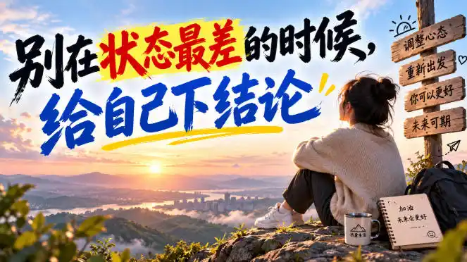 某公众号付费文章：别在状态最差的时候，给自己下结论-百盟网