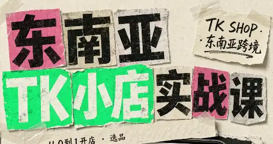 东南亚TK小店实战课(基础+进阶)