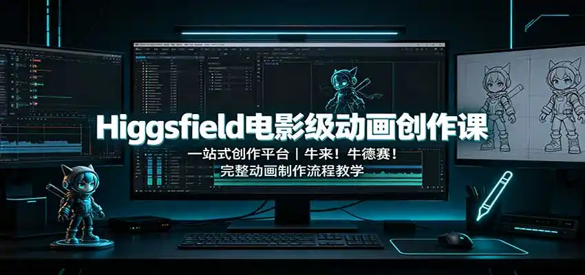 Higgsfield电影级动画创作课:一站式创作平台,牛来!牛德赛!完整动画制作流程教学 Higgsfield电影级动画创作课:一站式创作平台,牛来!牛德赛!完整动画制作流程教学