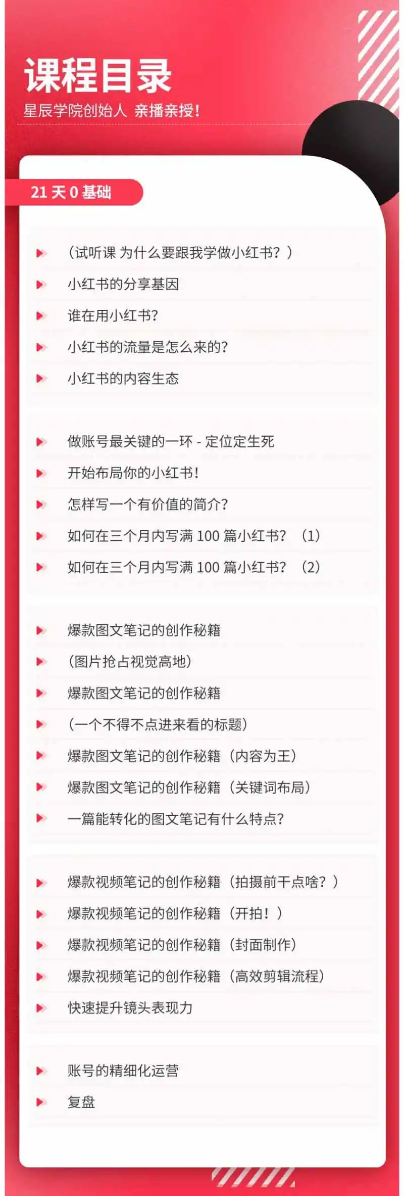 小红书21天图文视频爆款创作课：掌握选题、图片、标题、内容、关键词与脚本剪辑，建立持续创作体系-百盟网