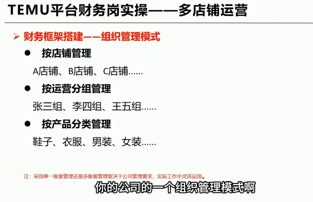 TEMU全盘账务实操课：账单导出、科目设置、利润核算-百盟网