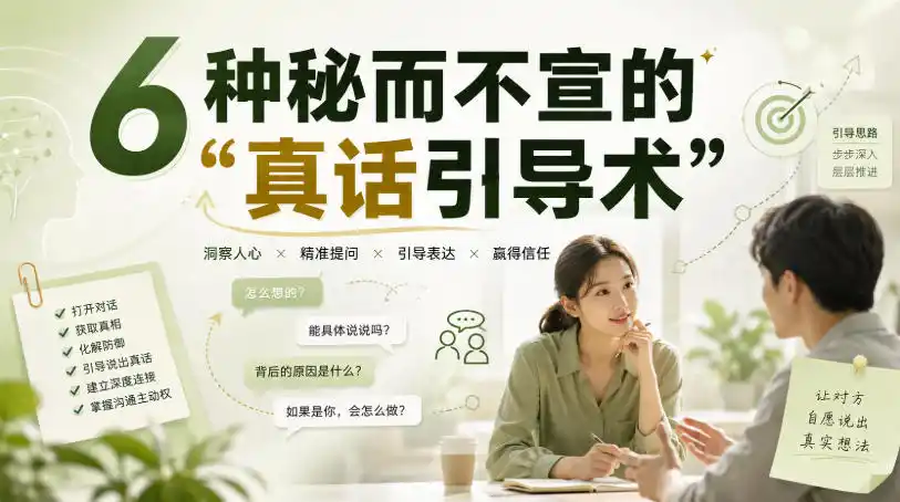 付费文章：6种秘而不宣的“真话引导术”-百盟网