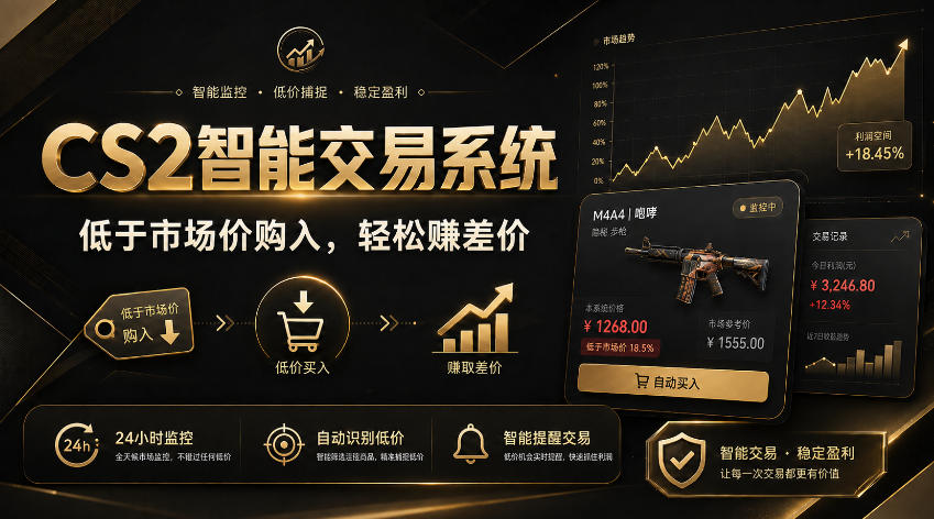CS2智能交易系统，轻松賺差价|自动运行，无需自己挂G|数据支持任何形式验证【揭秘】-百盟网